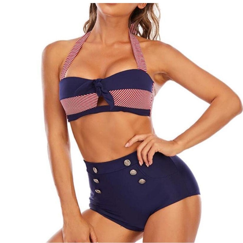 Retro Style Halter Bikini | Size M